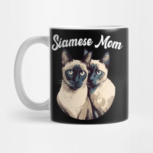 Cat Mom Siamese Cat Heart Mug